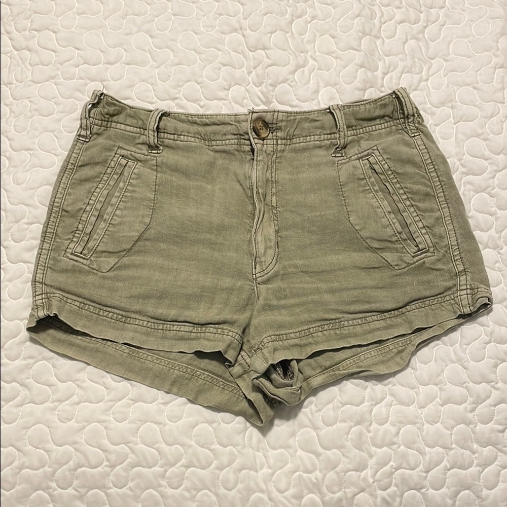 Olive Green Women's Shorts